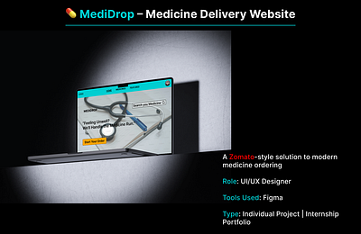 💊 MediDrop – Medicine Delivery Website dark theme fitness health landing page light theme medicine startup web design website design