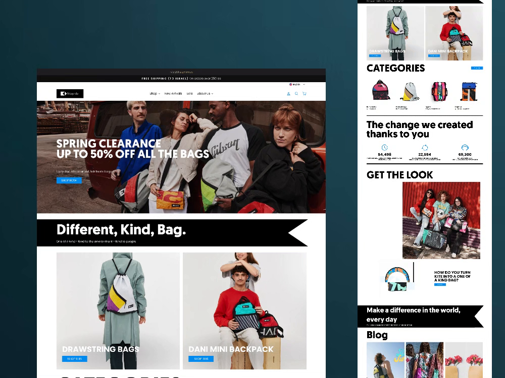 Example of Expert Shopify Store Design
