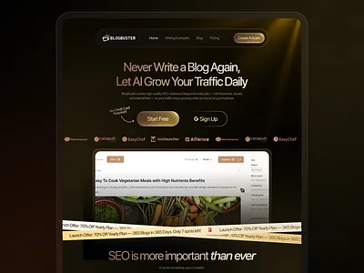 SaaS Website Design ai design ai startup website ai ui ai website design ui daily