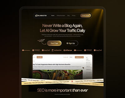 SaaS Website Design ai design ai startup website ai ui ai website design ui daily