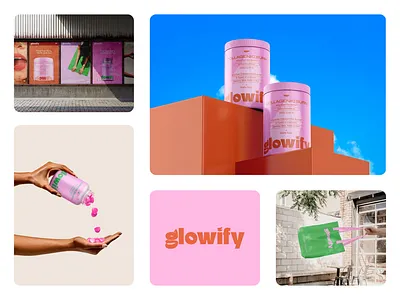 Glowify - Vitamin Brand adobe photoshop branding logo vitamin wellness