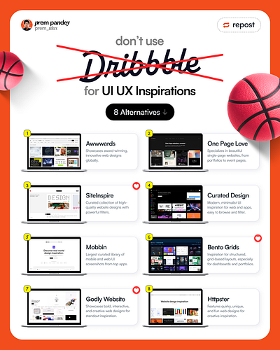 8 Dribbble Alternatives design inspiration design inspirations dribbble dribbble alternatives dribbble shots dribbble ui ui design website ui ux ui ux design ui ux inspiration website website design website design inspiration website designs ui