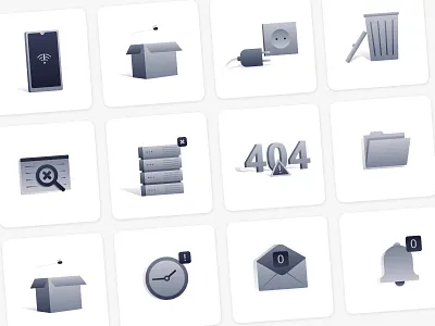 Empy State Illustration adobe illustrator design empty state graphic design icon icon design illustration monochrome ui uiux vector