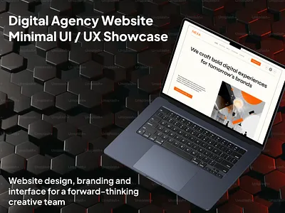 NEXA — Creative Agency Website Design branding design digital agency landing page uiux ux visual design webdesign