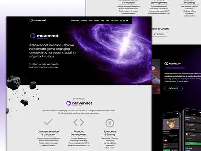 Professional Website Design & Development for Mavennet _Webflow branding design figma graphic design homepage illustration landing page minimal web design ui uiux web web design webflow website development