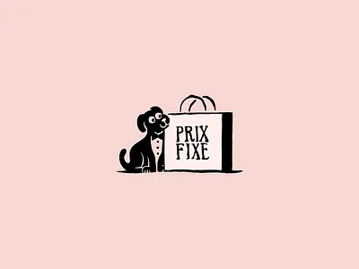 Prix Fixe: June the Dog brand extension branding dog handmade illustration illustration mascot procreate
