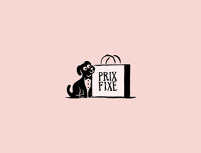 Prix Fixe: June the Dog brand extension branding dog handmade illustration illustration mascot procreate