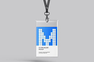 ID Card Holder Mockup branding clean colorful creative design font id card mockup illustration logo mockup modern ui