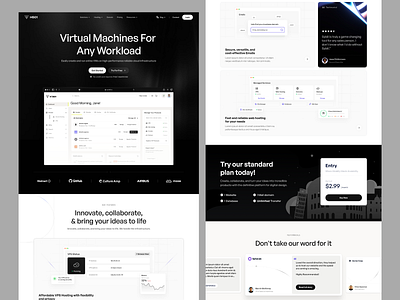 SaaS - Landing Page cloud dashboard dashboard design data feature landing page landing page design pricing product product design profile saas saas landing page server solution space web web development website website design