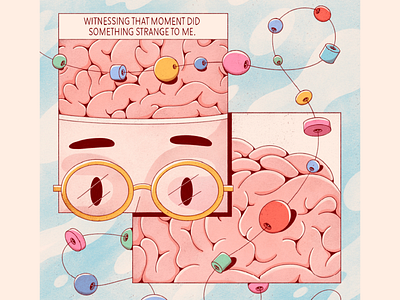 Brains brain comic comics graphic novel illustration procreate texture