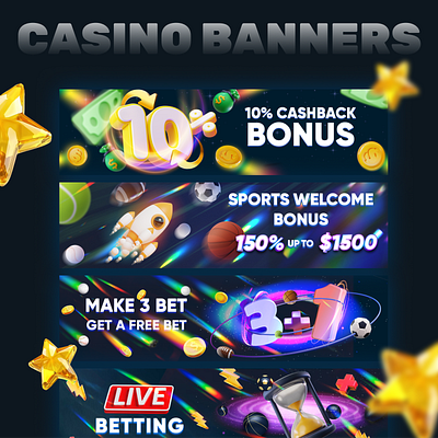 iGaming Banners banners design gambling gambling banners gambling design gambling promotion banner graphic design igaming igaming banners igaming design igaming promotion igaming promotion banner illustration promotion banners