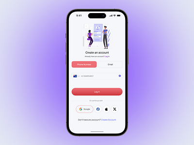 Yaqoot Mobile App – Telecom Meets Lifestyle Login & Signup UI confirm email create an account forget password log in login mobile pop up register registration sign in sign up signin signup splash screen ui ux