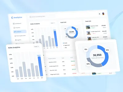 Real Estate Dashboard UI - Analytics Page Design analytics analytics dashboard clean custom dashboard dashboard dashboard stats design interface product design proptech real estate real estate dashboard real estate dashboard design real estate platform real estate search portal real estate ui ui ui design uiux web app