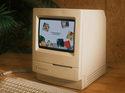 Mighty Networks brand branding community design identity logo m mac macintosh mockup network platform retro screen shapes