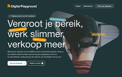 Digital Playground Homepage branding webdesign