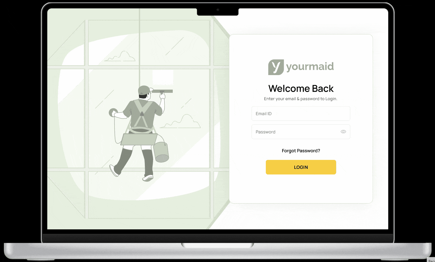 Design Building Cleaner Web-App Application branding dashboard design illustration minimal ui uiux design ux web web app