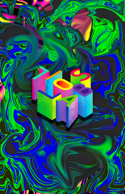 710 Labs digital poster series 710 abstract acid digital dispensary labs liquid marijuana neon poster psychedelic trippy weed