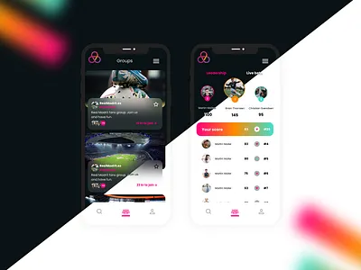Football App Concept UX/UI Design app case study clean dark theme design football gradient ios light and dark light theme minimalistic mobile mobile design profile sport sport app ui ux ui ux ui designer