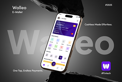 Walleo | AI Powered Fintech App | E-Wallet UI/UX e wallet