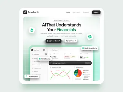Finance Website Design minimal ui design