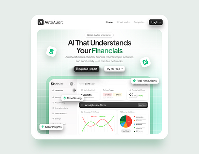 Finance Website Design minimal ui design