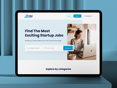 Job4Apply – Discover Your Dream Startup Opportunity appdesign branding creativedesign design figma illustration moderndesign prototype ux