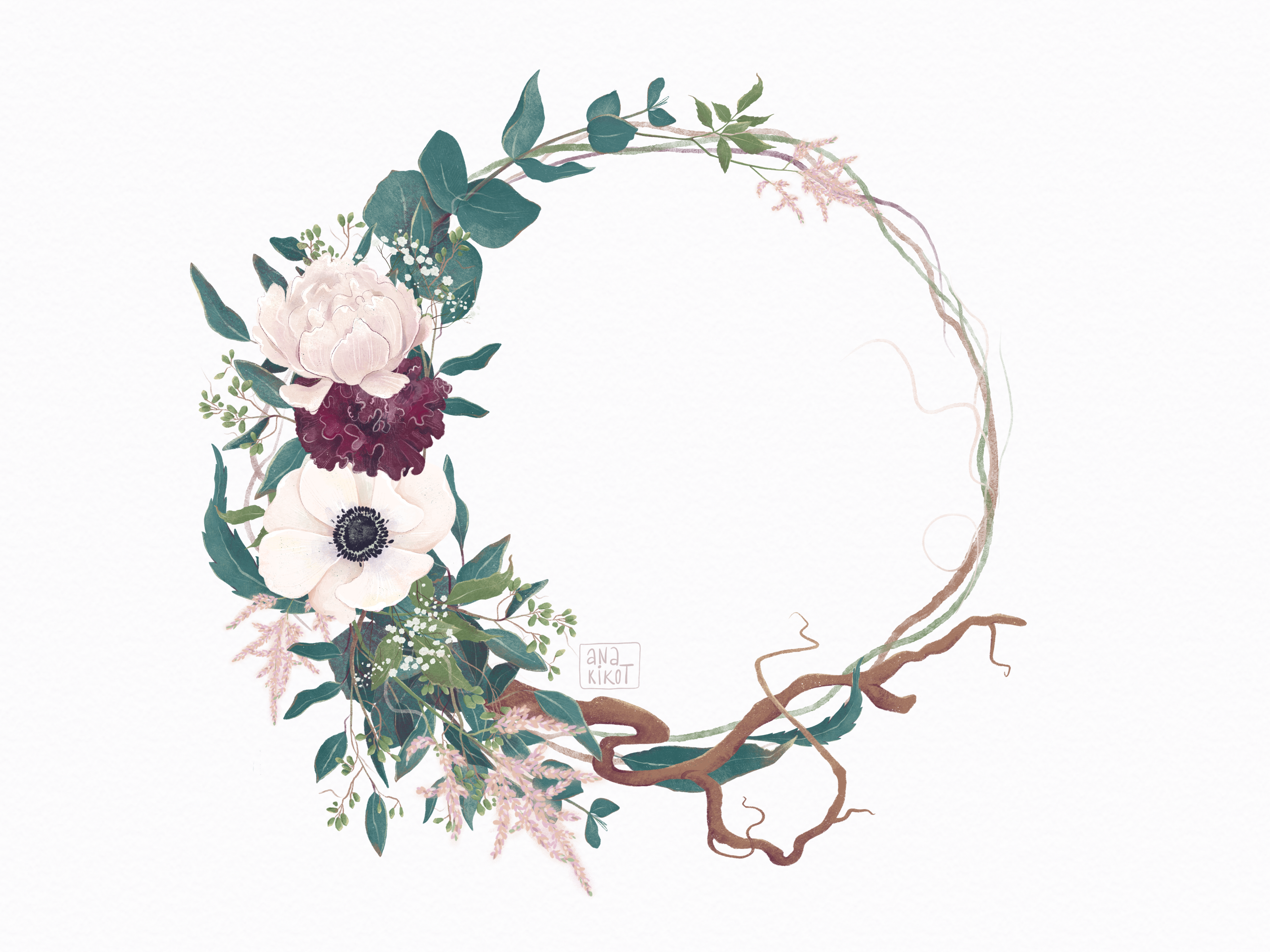 Example of Custom Botanical Illustration Set