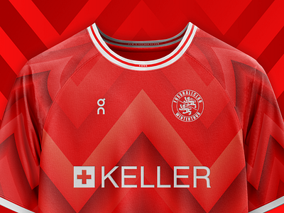 FC Winterthur Trikot – Ein Design in Rot und Weiss branding color creative design fc winterthur footballshirt fussball graphic design logo photoshop soccer winterthur