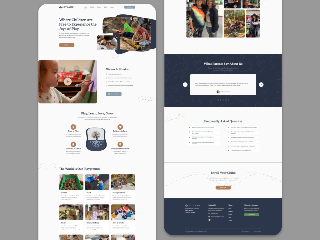 JoyLand _webflow Landing Page interactive and engaging! animation design figma graphic design illustration landing page logo ui webflow
