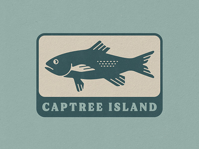 Captree Island Branding, 2023 badge brand identity branding captree design fish fishing illustration island logo long island ocean sea