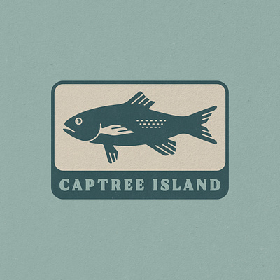 Captree Island Branding, 2023 badge brand identity branding captree design fish fishing illustration island logo long island ocean sea