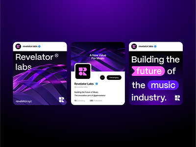 Revelator Labs Social Media Assets brand design brand idenity branding graphic design social media visual identity