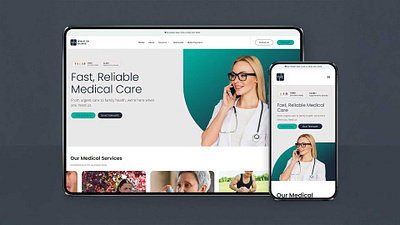 TNC Walk In Clinic branding health clinic web design