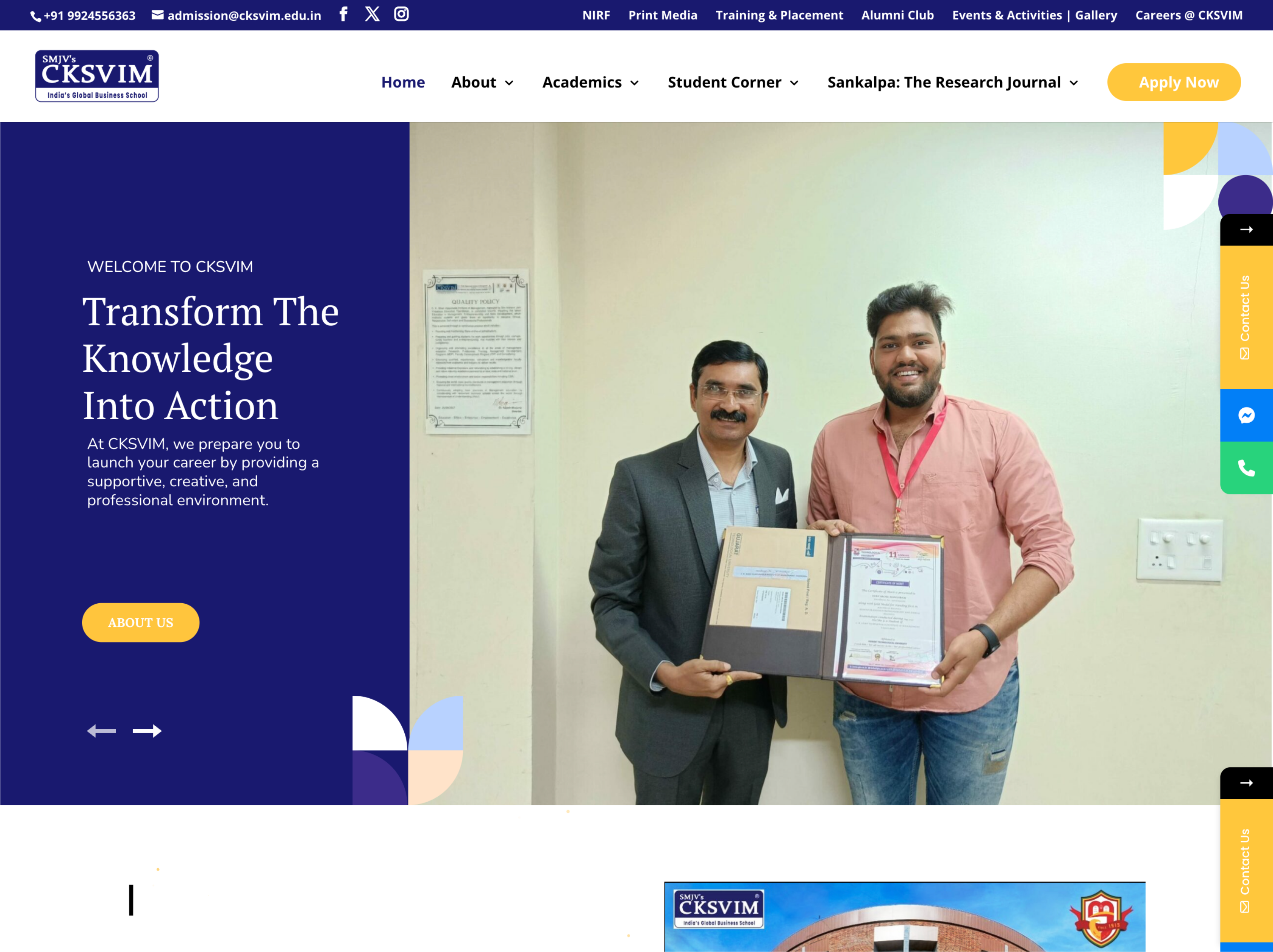 Education Website Wordpress Design branding codedote codedote technologies collage website cskvim digital design edtech education graphic design illustration insitute ui web development webproject website design