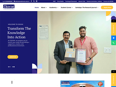 Education Website Wordpress Design branding codedote codedote technologies collage website cskvim digital design edtech education graphic design illustration insitute ui web development webproject website design