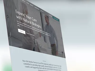 New Life Medical Services health medical regenerative medicine web design
