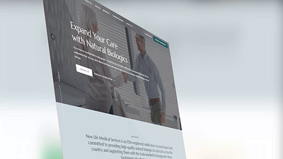 New Life Medical Services health medical regenerative medicine web design