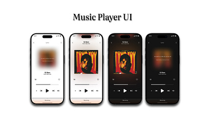DailyUI#009 Music Player UI (L/D) logo motion graphics musicplayerui