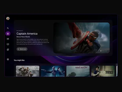 OTT App UI Design daily ui design inspo dpad navigation interactiondesign ottui smarttv tvui ui ui design uidaily uiinspiration ux uxdesign