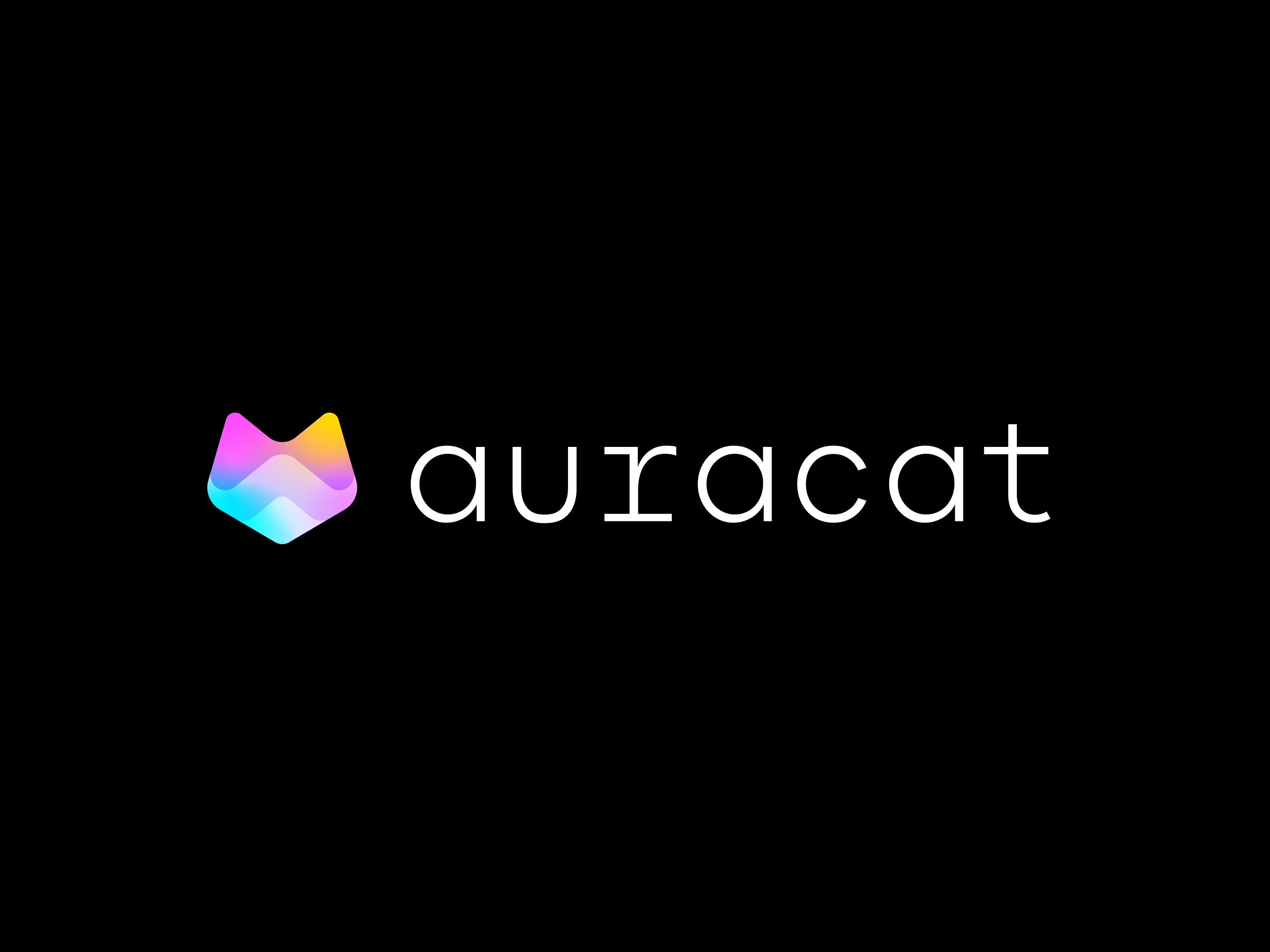 auracat logo design a lettermark a logo animal branding cat cat logo colorfull logo crypto crypto currency cute logo geometric gradient logo identity kitten logo mark mascot modern modern logo symbol