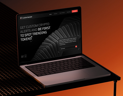 Custom Crypto Token Alert Website blockchain crypto cryptocurrency landing page token tranding ui ui design website website design