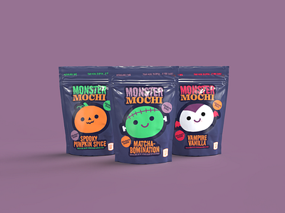 Monster Mochi branding design graphic design logo vector