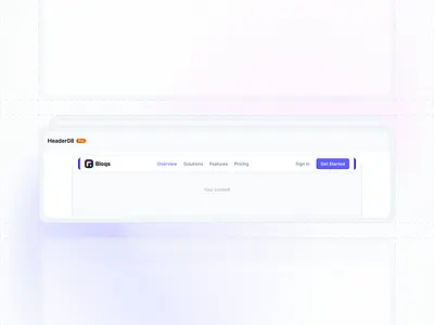 TailwindCSS : Header #08 branding header heading interaction marketing menu navbar onboarding section tailwind website