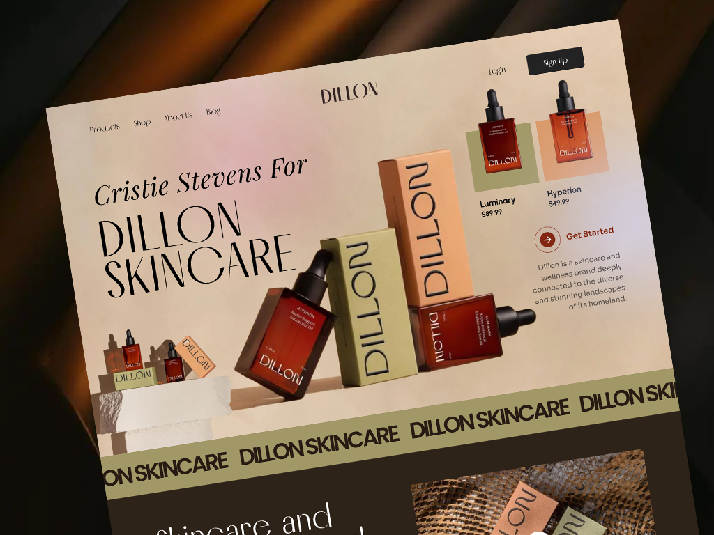 Beauty Skincare Product Shopify Store Design | Ecommerce Website ecommerce figma healthcare shopify shopify store ui design
