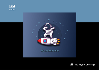 DailyUIchallenge Day 084/100 Prompt: Badge ui
