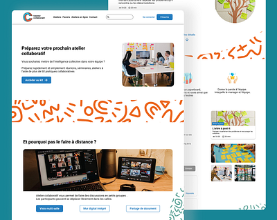 L'atelier Collaboratif - Website redesign atelier collaboratif e commerce homepage list patterns redesign ui ux webdesign workshop