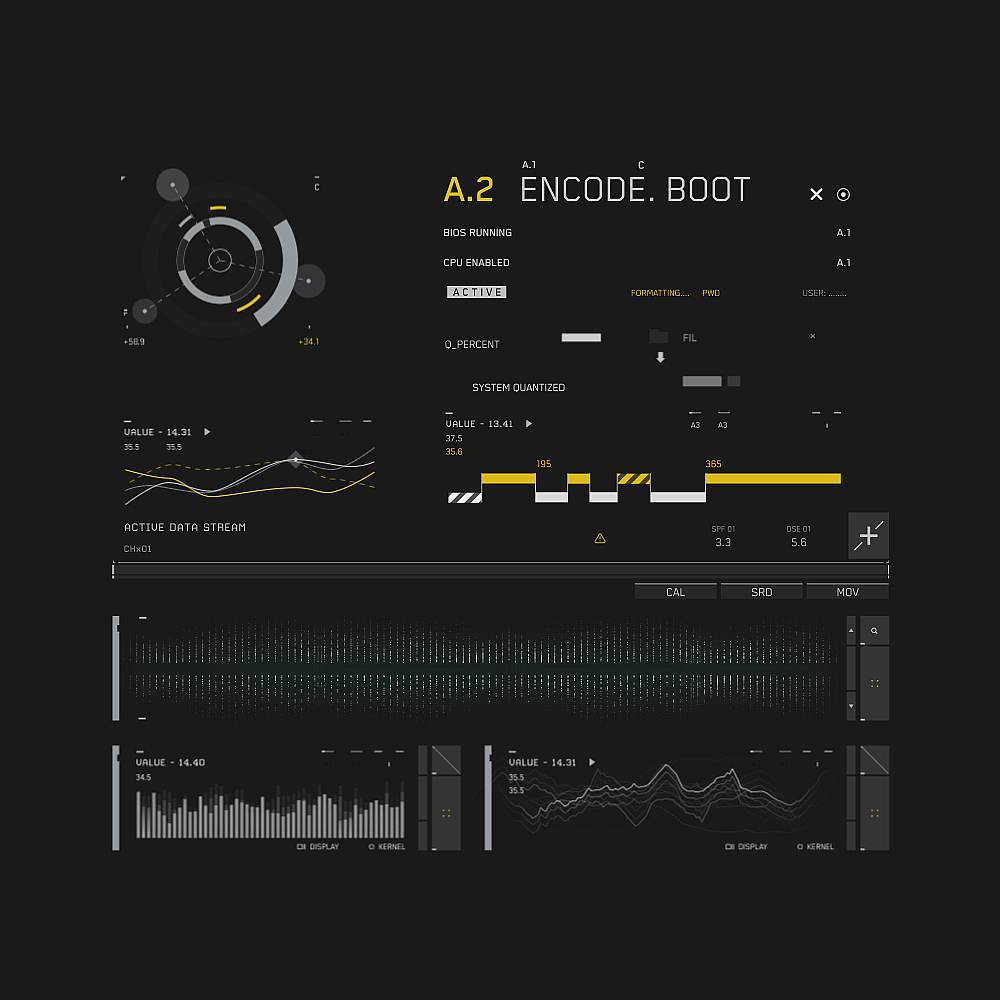 SYS.BOOT 2d 3d aftereffects animation fui graphic design gui hud interface motion graphics screengraphics ui ux