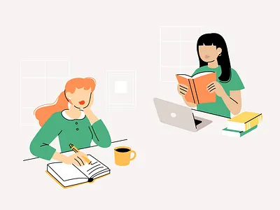 Website Illustrations 2d branding design flatillustration graphic design illustration vector webillustration wellbeing