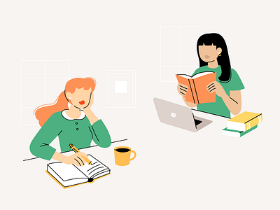 Website Illustrations 2d branding design flatillustration graphic design illustration vector webillustration wellbeing