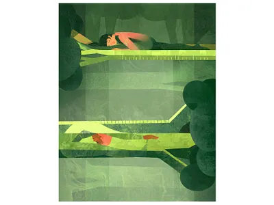 Stretch to Become – Fitness Poster Illustration broccoli editorial fitness forest health illustration nutrition pilates poster sport streching trees vegetables wellbeing women yoga